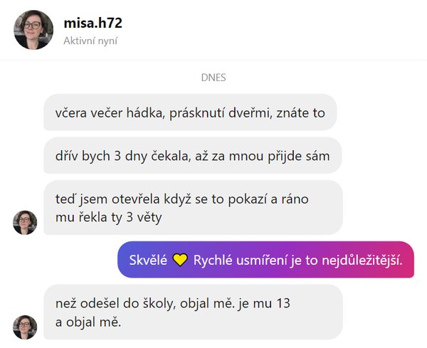 Zpráva od maminky
